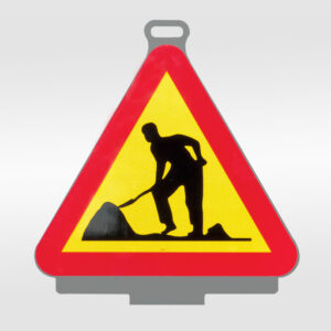 VARNINGSSKYLT MED HANDTAG